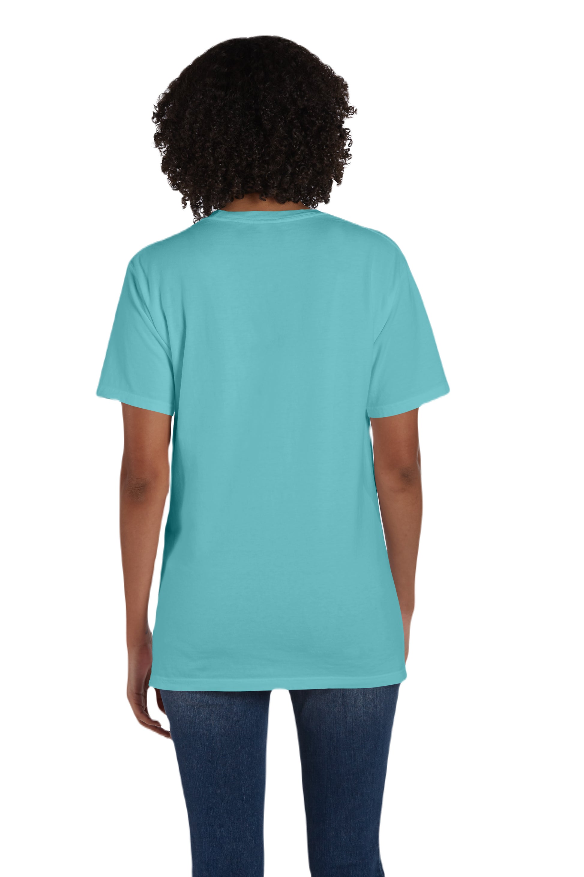 Unisex 100% Ringspun Cotton Garment-Dyed T-Shirt with Pocket - Mint