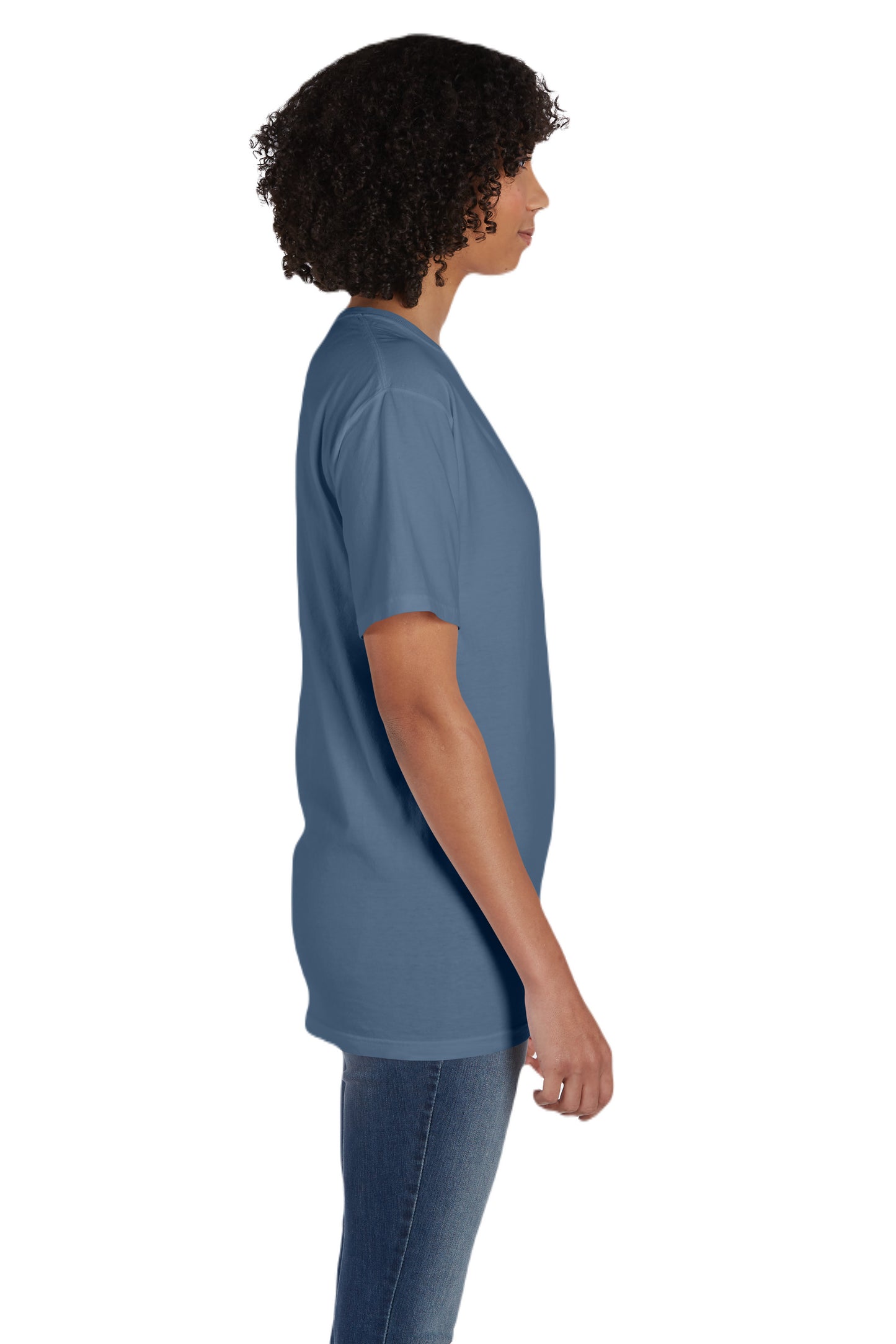 Unisex 100% Ringspun Cotton Garment-Dyed T-Shirt with Pocket - Saltwater