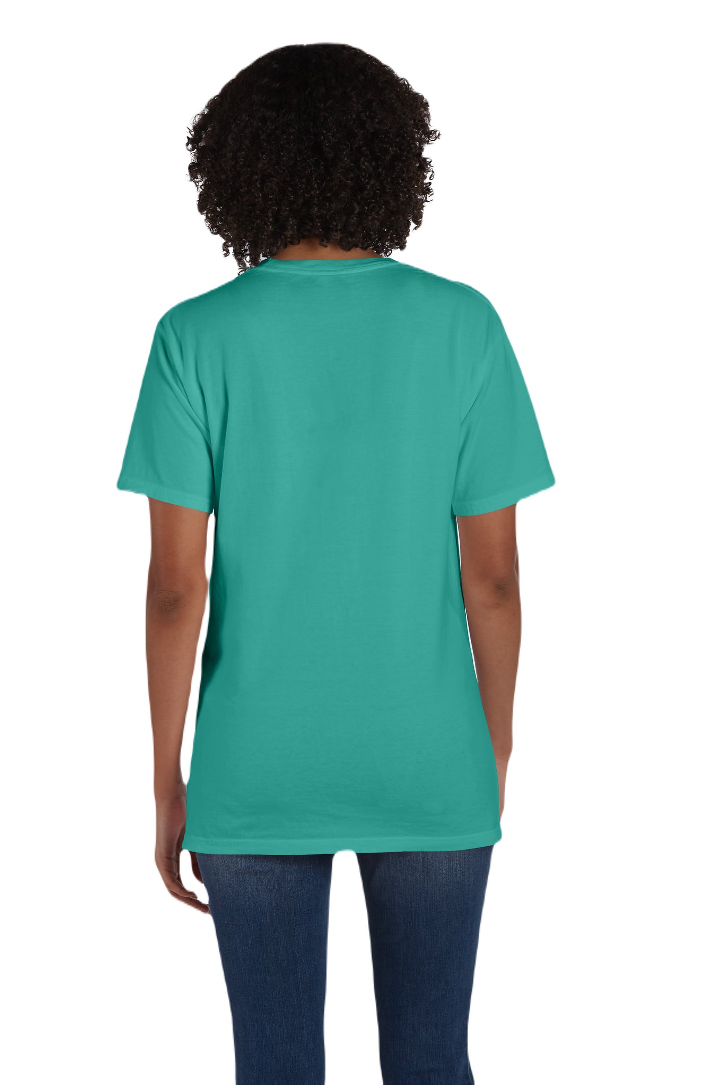 Unisex 100% Ringspun Cotton Garment-Dyed T-Shirt with Pocket - Spanish Moss
