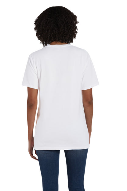 Unisex 100% Ringspun Cotton Garment-Dyed T-Shirt with Pocket - White