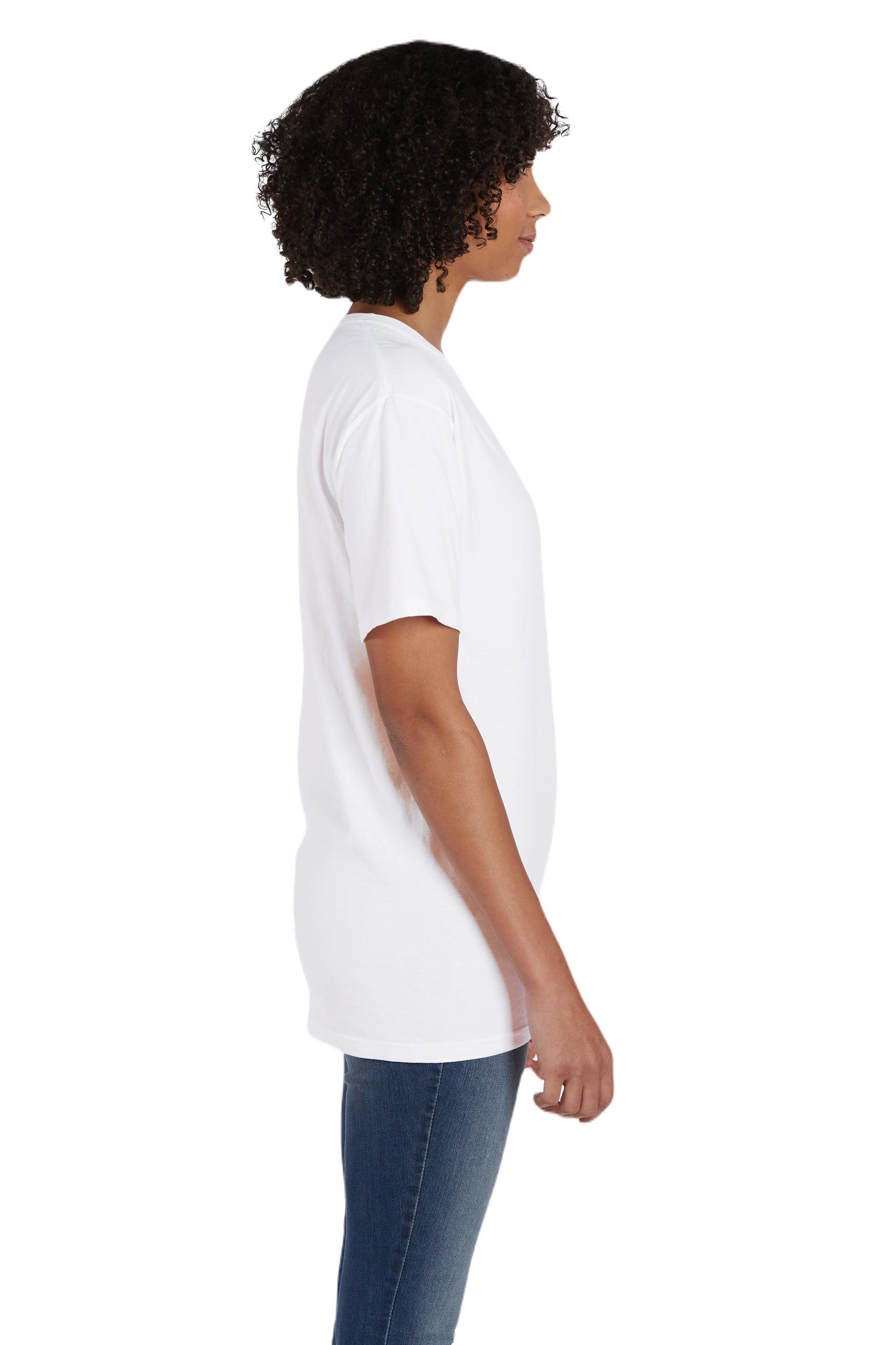 Unisex 100% Ringspun Cotton Garment-Dyed T-Shirt with Pocket - White