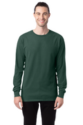 Unisex 100% Ringspun Cotton Garment-Dyed Long-Sleeve T-Shirt - Field Green