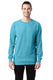 ComfortWash by Hanes GDH200 - Unisex 100% Ringspun Cotton Garment-Dyed Long-Sleeve T-Shirt - Freshwater
