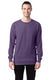 ComfortWash by Hanes GDH200 - Unisex 100% Ringspun Cotton Garment-Dyed Long-Sleeve T-Shirt - Grape Soda