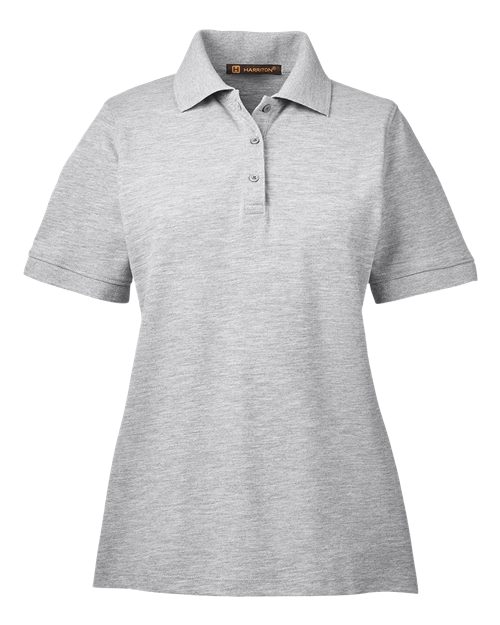 Harriton M265W Grey Heather — front