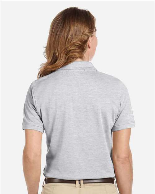 Harriton M265W Grey Heather — on model back