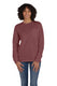 ComfortWash by Hanes GDH250 - Unisex 100% Ringspun Cotton Garment-Dyed Long-Sleeve T-Shirt with Pocket - Cayenne