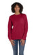 ComfortWash by Hanes GDH250 - Unisex 100% Ringspun Cotton Garment-Dyed Long-Sleeve T-Shirt with Pocket - Crimson Fall