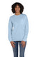 ComfortWash by Hanes GDH250 - Unisex 100% Ringspun Cotton Garment-Dyed Long-Sleeve T-Shirt with Pocket - Soothing Blue