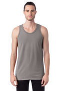 Unisex 100% Ringspun Cotton Garment-Dyed Tank - Concrete Gray