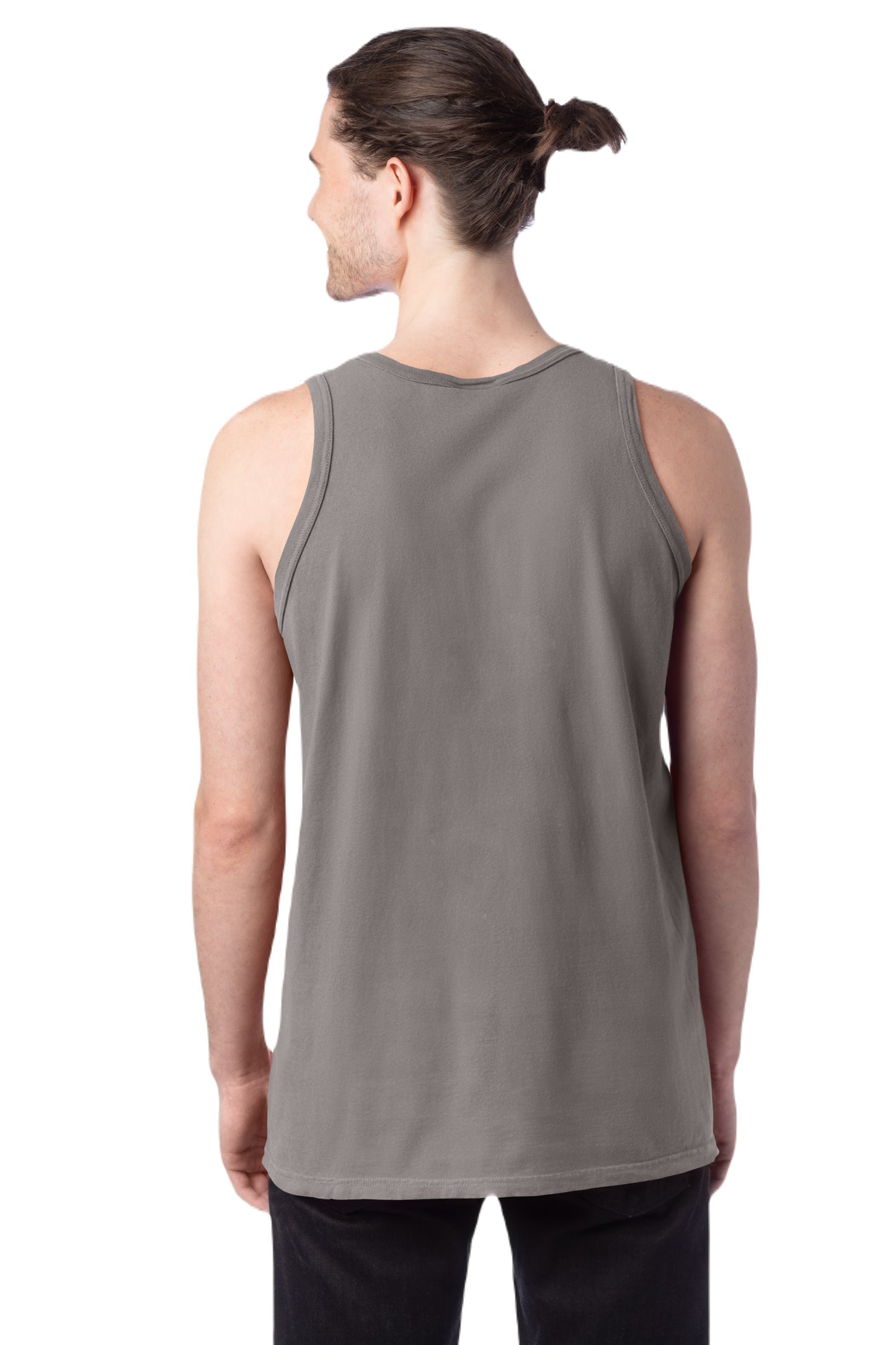 Unisex 100% Ringspun Cotton Garment-Dyed Tank - Concrete Gray