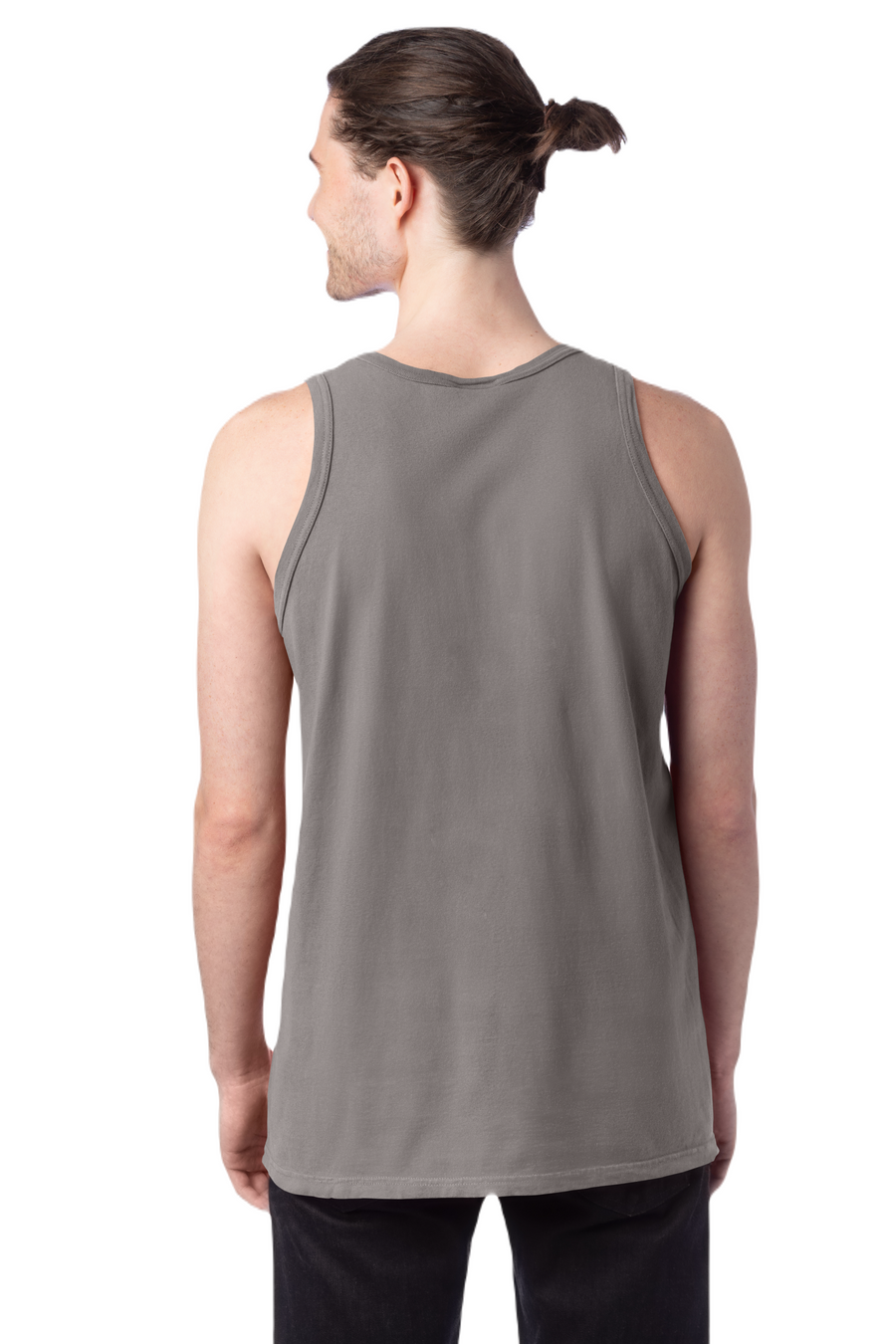 Unisex 100% Ringspun Cotton Garment-Dyed Tank - Concrete Gray