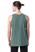 Unisex 100% Ringspun Cotton Garment-Dyed Tank - Cypress Green