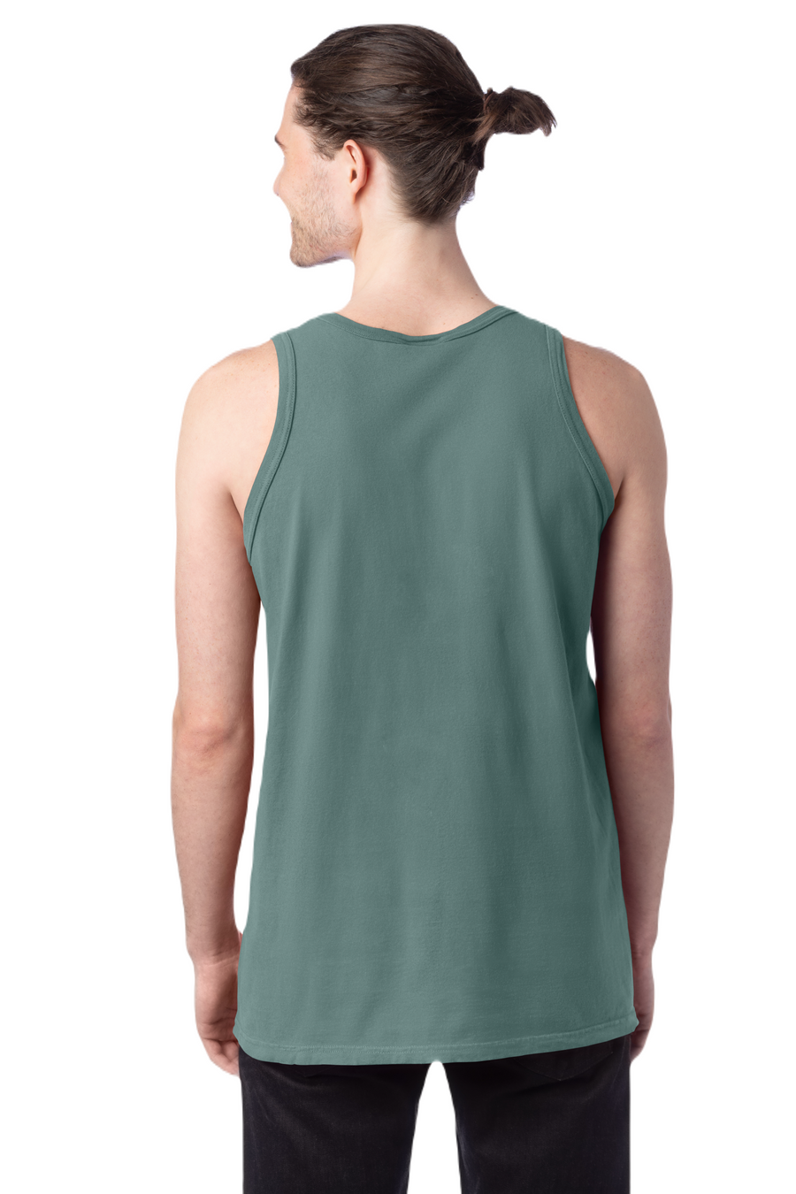 Unisex 100% Ringspun Cotton Garment-Dyed Tank - Cypress Green