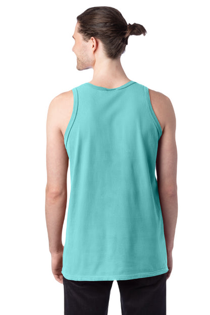 Unisex 100% Ringspun Cotton Garment-Dyed Tank - Mint