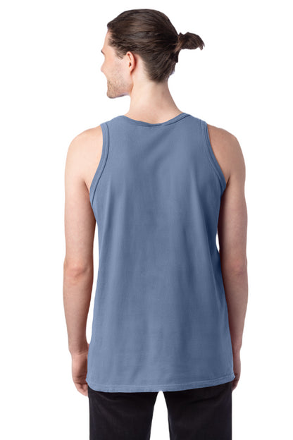 Unisex 100% Ringspun Cotton Garment-Dyed Tank - Saltwater