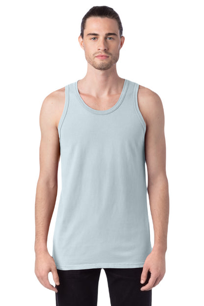 Unisex 100% Ringspun Cotton Garment-Dyed Tank - Soothing Blue