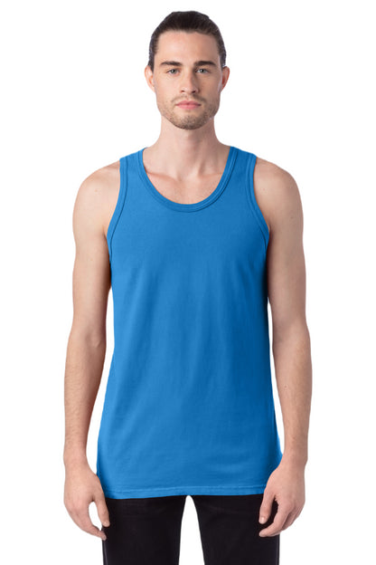 Unisex 100% Ringspun Cotton Garment-Dyed Tank - Summer Sky