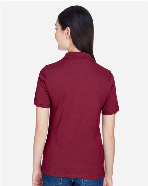 Harriton M265W Wine — on model back