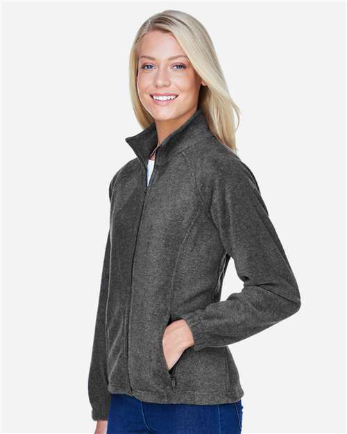 Harriton M990W Charcoal — on model side