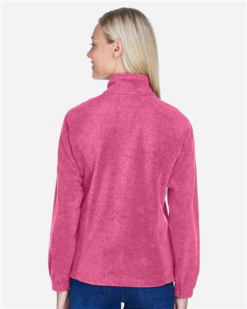 Harriton M990W Charity Pink — on model back