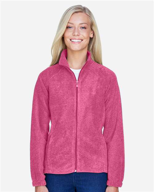 Harriton M990W Charity Pink — on model front
