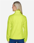 Harriton M990W Safety Yellow — on model back