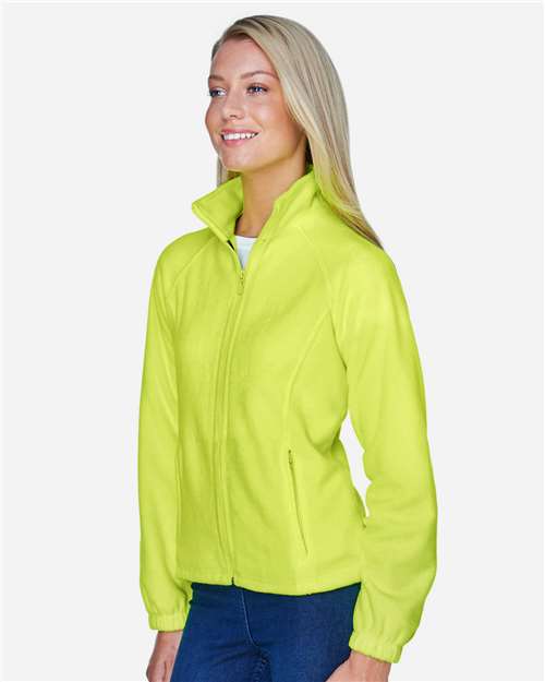 Harriton M990W Safety Yellow — on model side