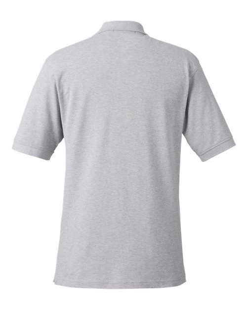 Harriton M200 Grey Heather — back