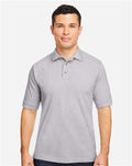 Harriton M200 Grey Heather — on model front