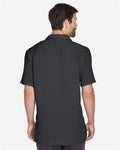 Harriton M570 Black — on model back