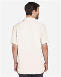 Harriton M570 Cream — on model back