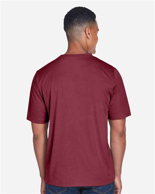Team 365 TT11H Sport Maroon Heather — on model back