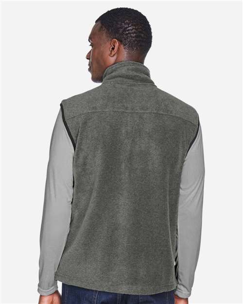Harriton M985 Charcoal — on model back