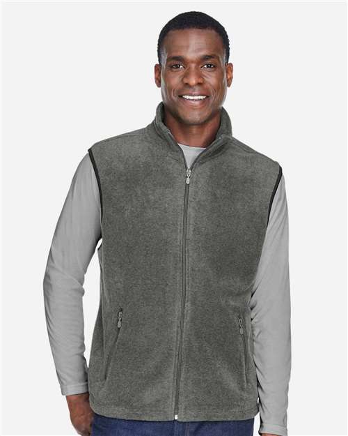 Harriton M985 Charcoal — on model front