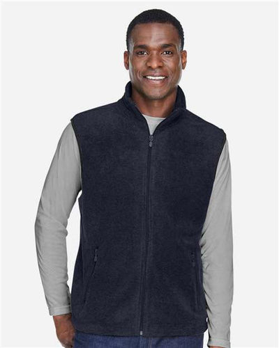 Harriton M985 Navy — on model front