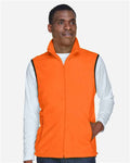 Harriton M985 Safety Orange — on model front
