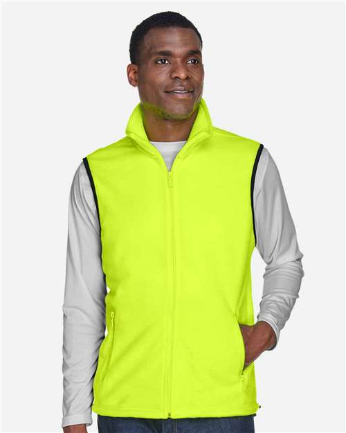 Harriton M985 Safety Yellow — on model front