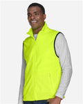 Harriton M985 Safety Yellow — on model side