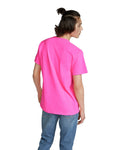 Unisex Heavyweight RS Pocket T-Shirt - Neon Pink