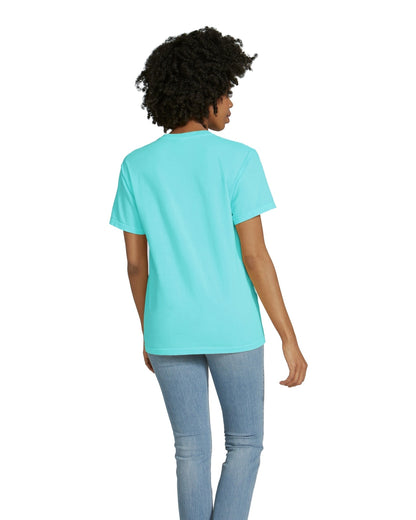 Unisex Heavyweight RS Pocket T-Shirt - Lagoon Blue
