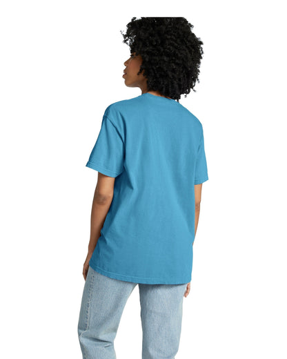Unisex Heavyweight RS Pocket T-Shirt - Royal Caribe