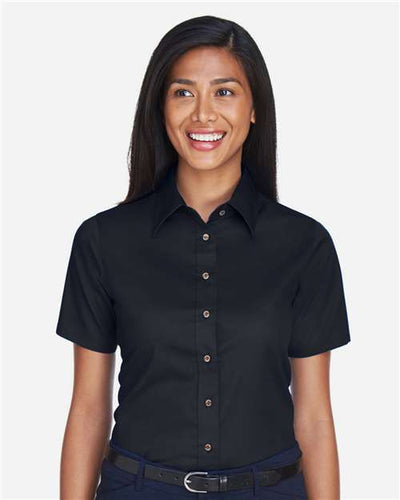 Harriton M500SW Black — on model front