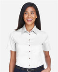 Harriton M500SW White — on model front