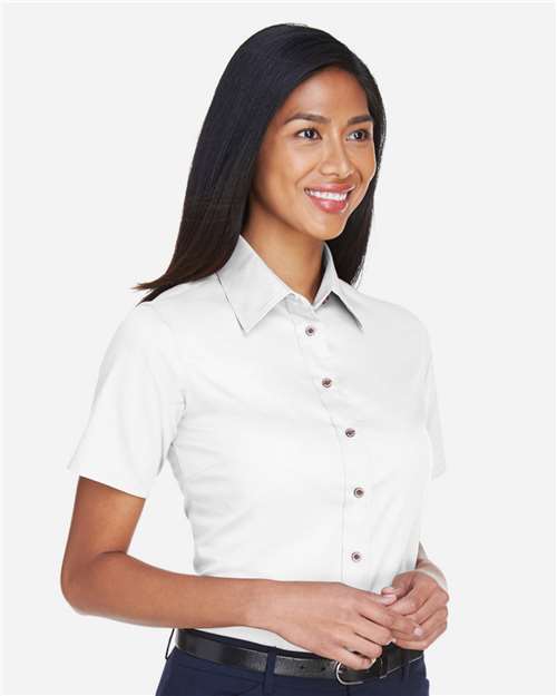 Harriton M500SW White — on model side