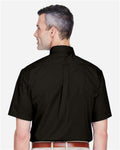 Harriton M500S Black — on model back