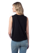 Women's Cotton Jersey Go-To Crop Muscle Tank - Black