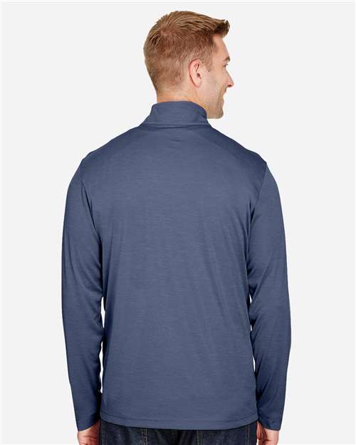 Team 365 TT31H Sport Dark Navy Heather — on model back