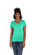 Hanes 42VT - Women's Perfect-T Triblend Short Sleeve V-neck - Brzy Green Triblend