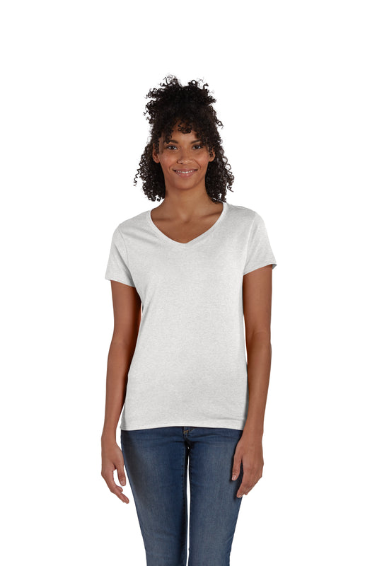 Women's Perfect-T Triblend Short Sleeve V-neck - Eco White